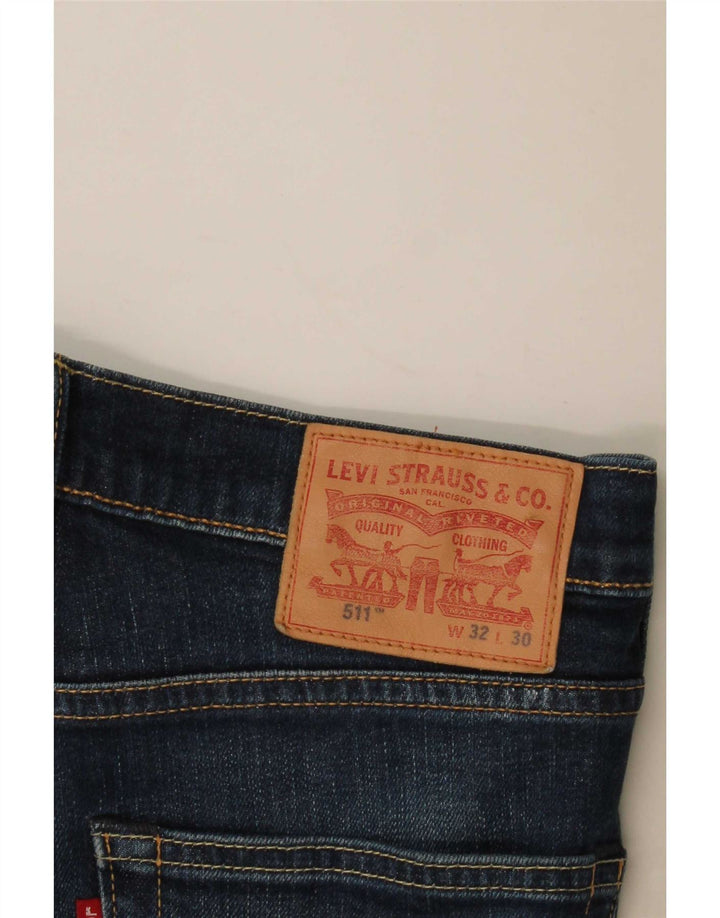 Levi's ženske 511 uske traperice W32 L30 tamnoplavi pamuk