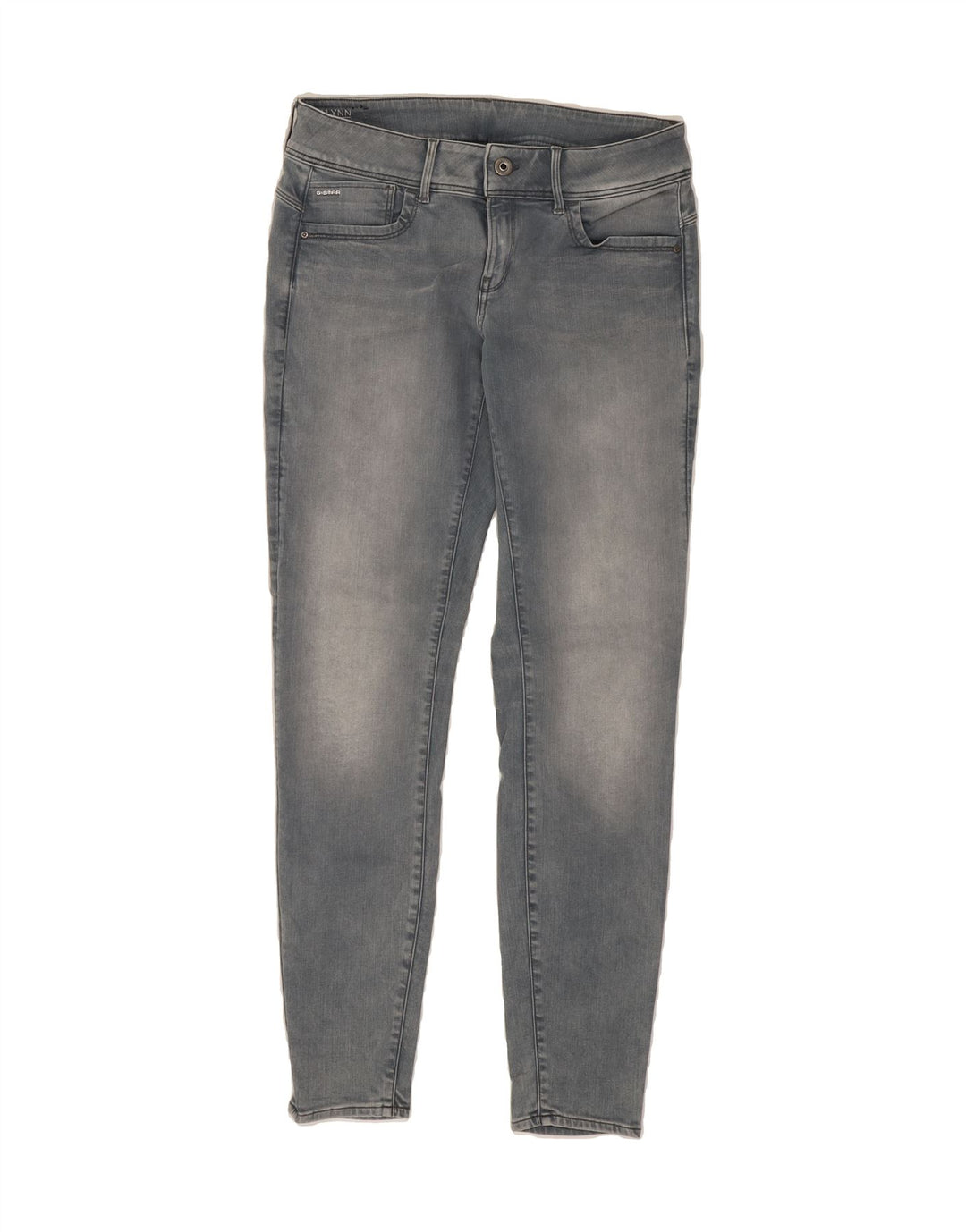G-STAR Womens Lynn Skinny Jeans W32 L34 Grey Polyester Vintage G-Star and Second-Hand G-Star from Messina Hembry 