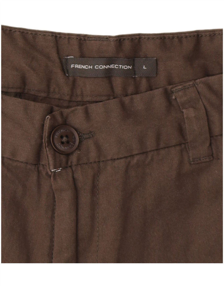 FRENCH CONNECTION Muške chino kratke hlače Large W34, smeđi pamuk