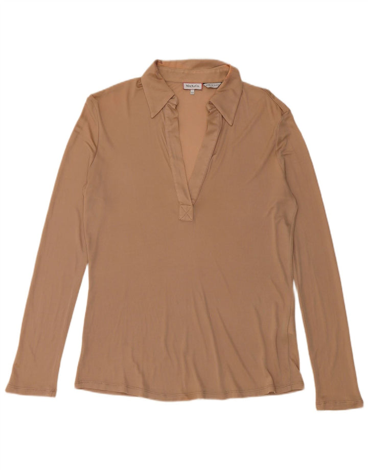 Max & Co. Ženska polo majica dugih rukava UK 12 Srednje bež