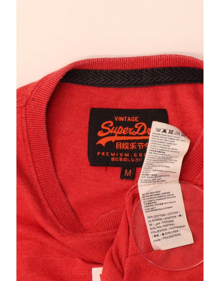 Superdry muška grafička majica kratkih rukava Srednje crveni pamuk