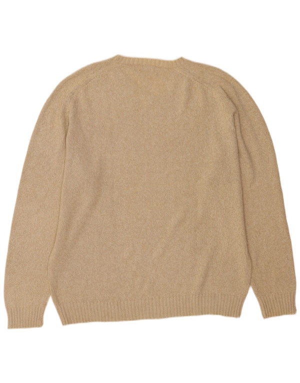 Kappa muški pulover s V-izrezom 2XL, bež pamuk