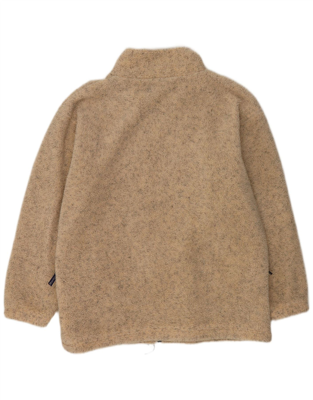 Vintage muška flis jakna UK 42 XL bež pjegavi poliester