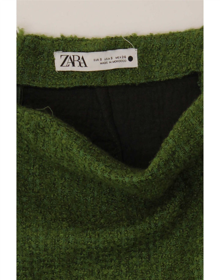 Zara ženska mini suknja mala W26 zelena