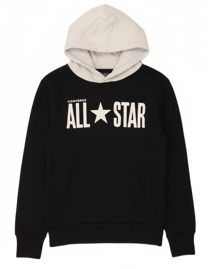 Converse Boys Graphic Hoodie Džemper 10-11 godina srednje crne boje