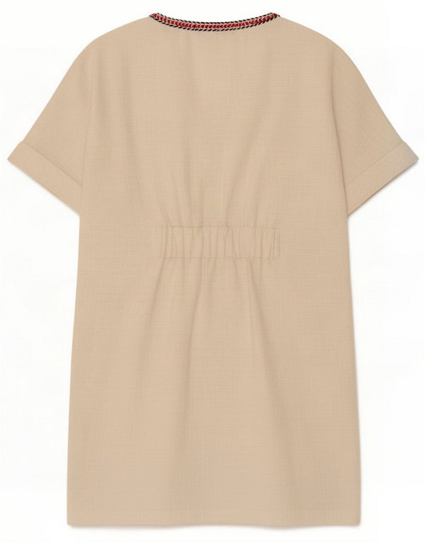 Zara Womens Trafaluc Tunic Top UK 10 Small White Striped Cotton