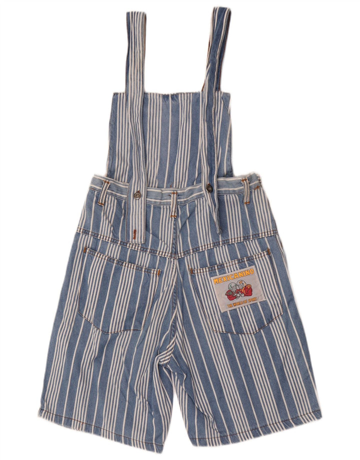 Vintage ženske kratke hlače Dungarees W28 srednje plave pruge