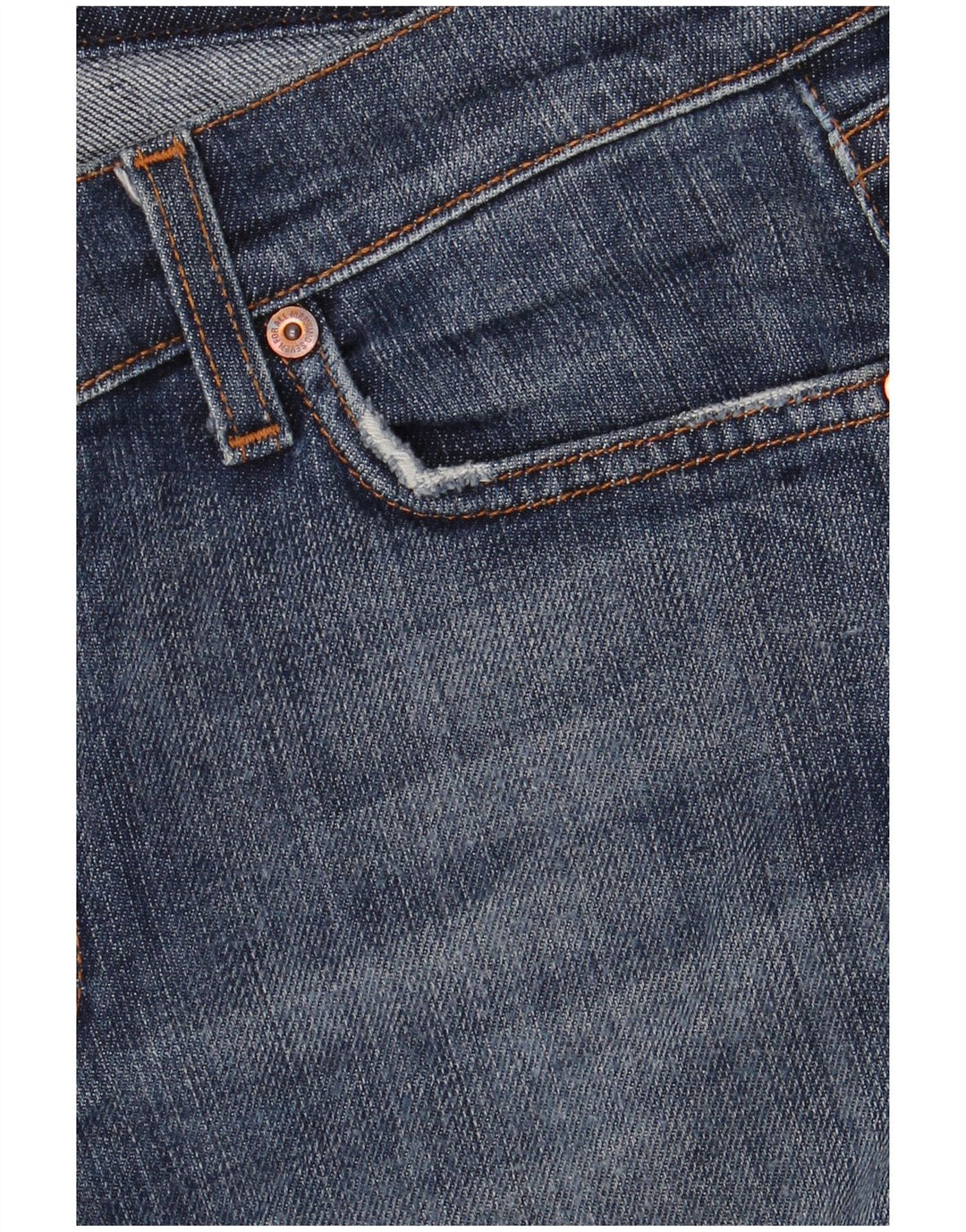 7 For All Mankind Ženske Bootcut traperice W31 L30 Plavi pamuk