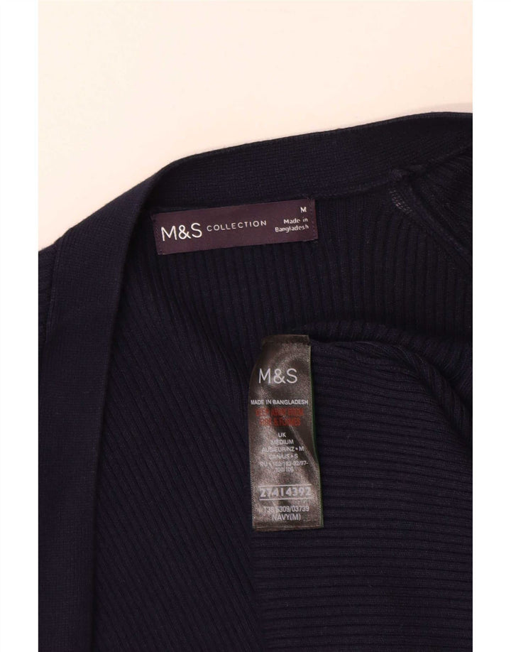 Marks & Spencer ženski dugi kardigan pulover UK 14 srednje tamnoplava