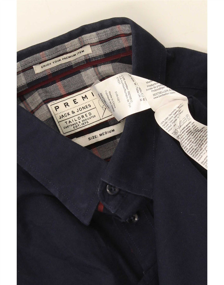 Jack & Jones muška košulja po mjeri, srednje tamnoplavi pamuk