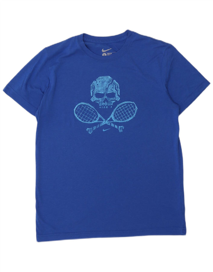 NIKE Muška majica kratkih rukava Slim Fit, veliki plavi poliester