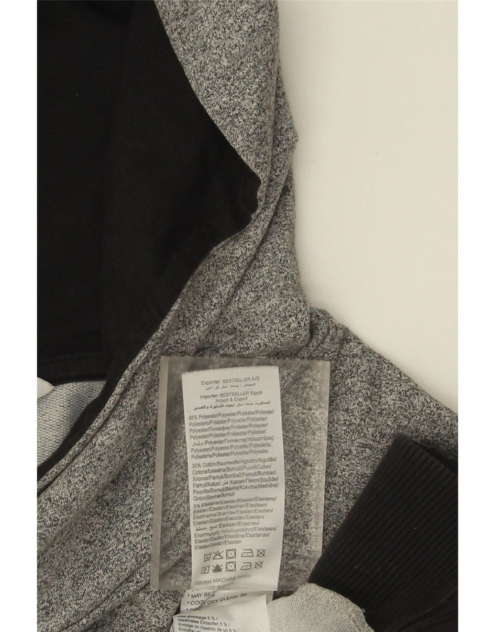 Jack & Jones muška majica s kapuljačom srednje sive boje od poliestera