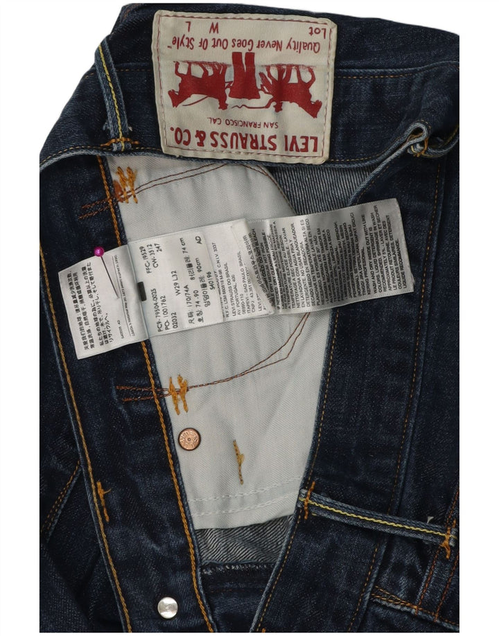 LEVI'S muške ravne traperice W29 L29 plavi pamuk