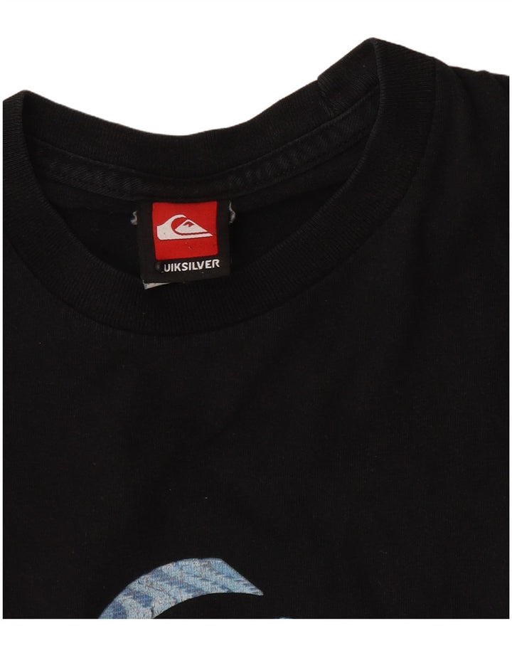 Quiksilver muška mala crna majica s grafičkim motivima