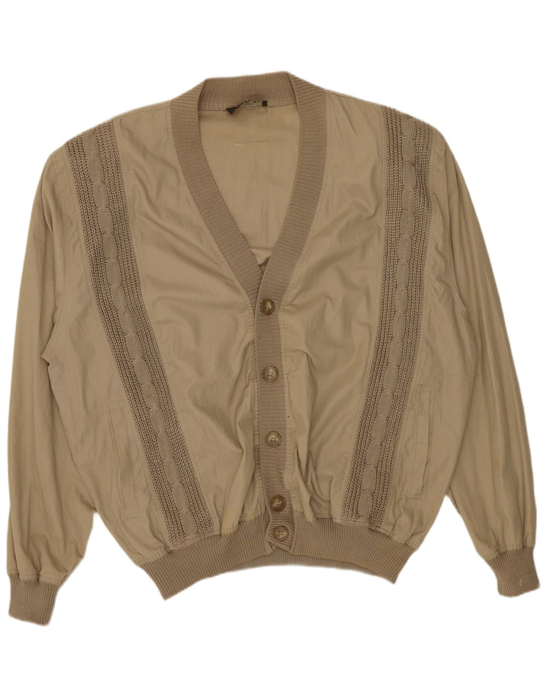 Vintage muška bomber jakna UK 42 XL bež