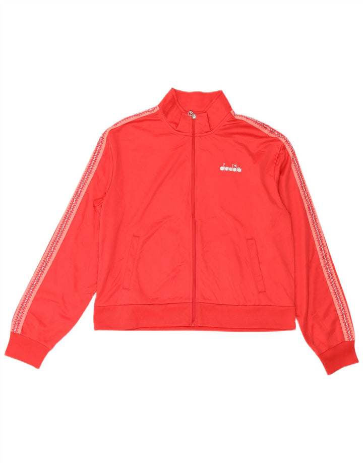 Diadora ženska gornja jakna trenirke UK 18 XL od crvenog poliestera