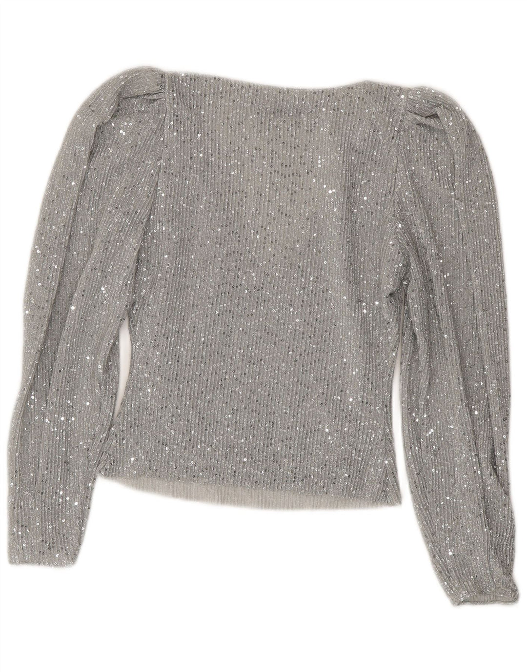 Zara ženski kratki rukav dugih rukava UK 10 Small Silver