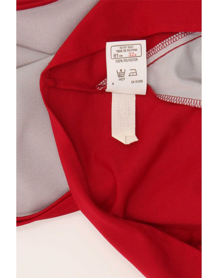 St Michael Ženska opuštena bluza Top UK 10 Small Red Colourblock