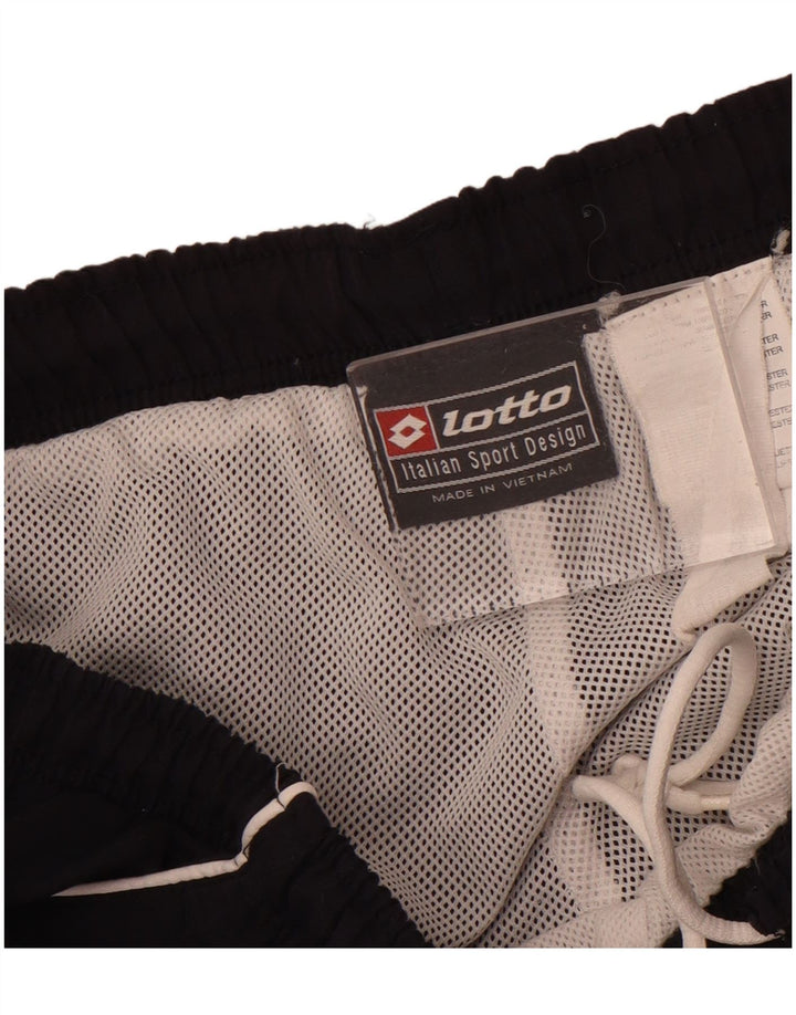 Lotto Mens Tracksuit Trousers Large Navy Blue Colourblock Polyester