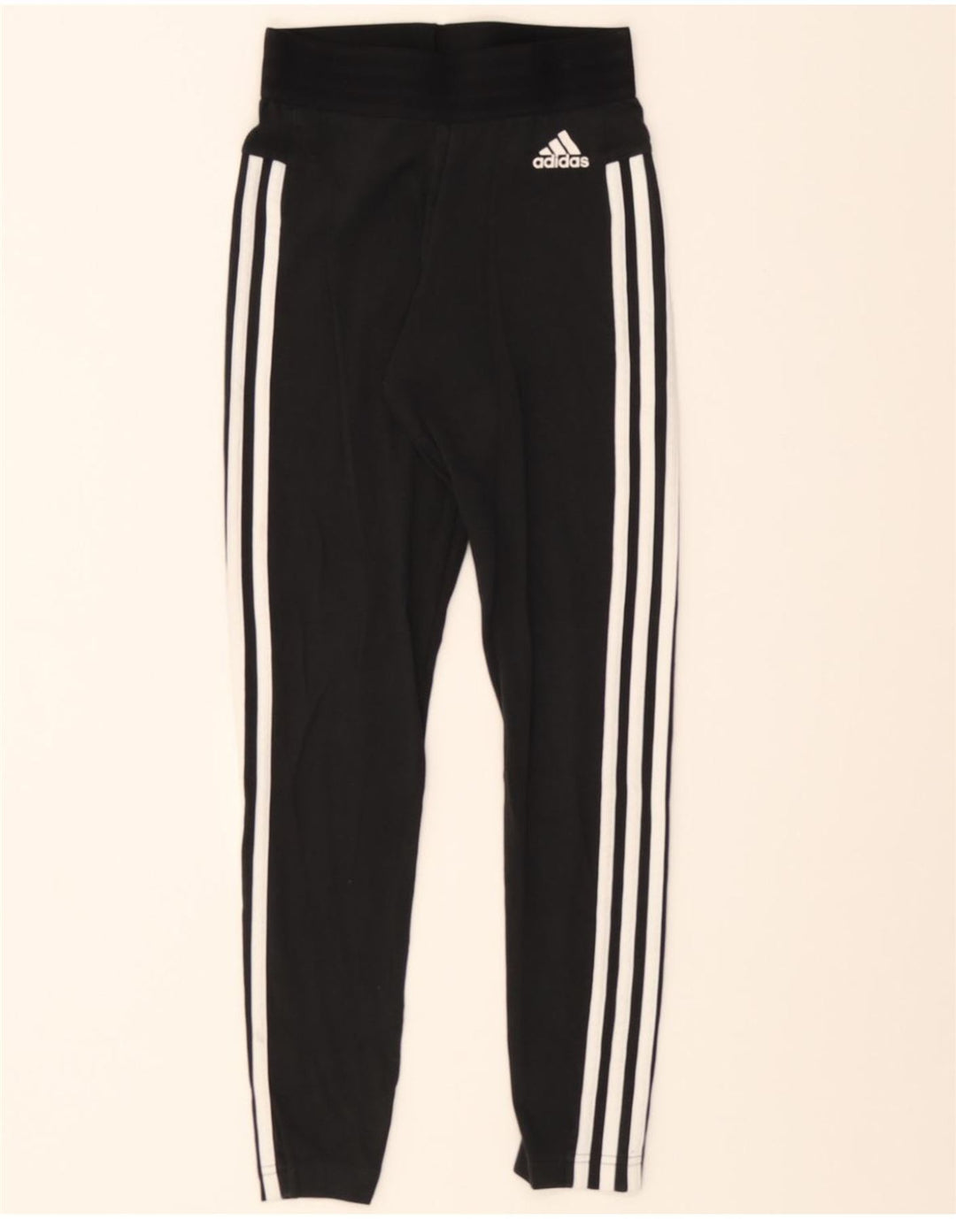 ADIDAS Womens Leggings UK 4/6 XS  Black Polyester Vintage Adidas and Second-Hand Adidas from Messina Hembry 