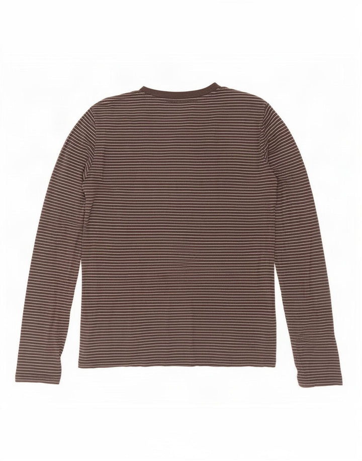 Levi's ženska majica dugih rukava UK 12 srednje crne pruge od pamuka