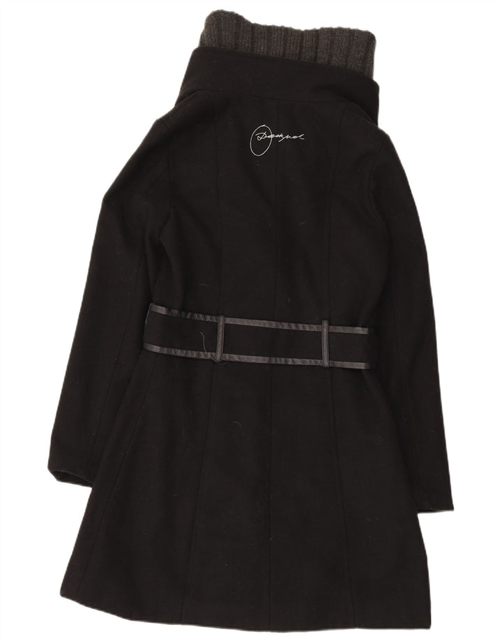 Desigual ženski kaput s grafičkim motivima EU 36 mali crni poliester