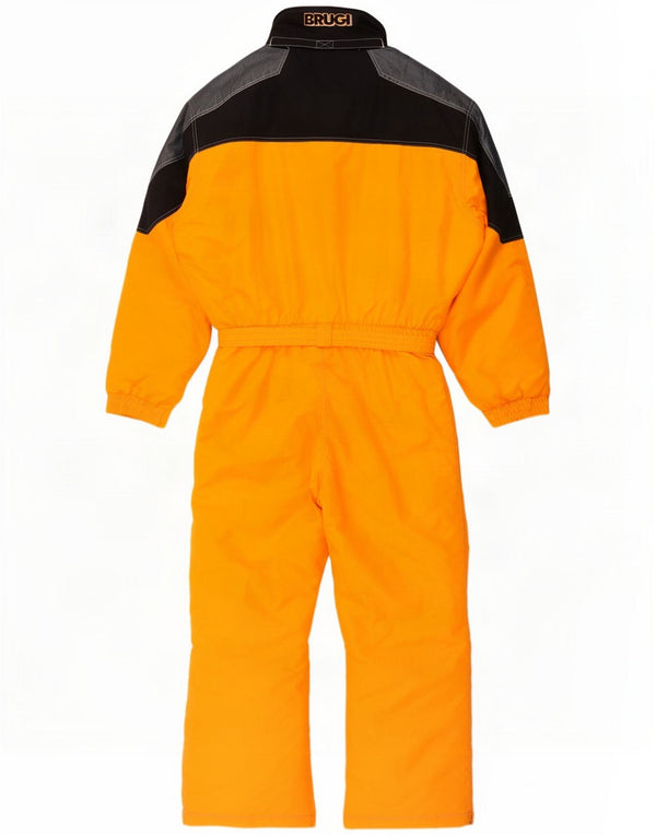 Brugi Mens Ski Jumpsuit IT 54 2XL Orange Colourblock Nylon