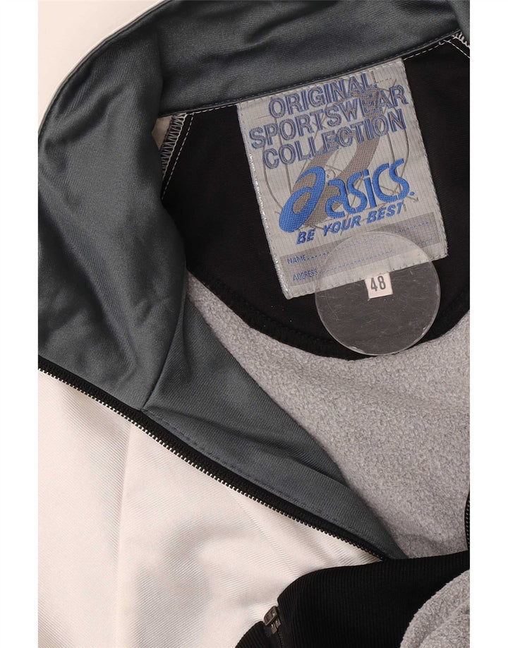 Asics Mens Graphic Trenirka Top Jacket IT 48 Medium Black Colourblock