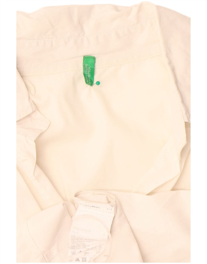 Benetton ženska pulover majica UK 16 Large Off White Pamuk