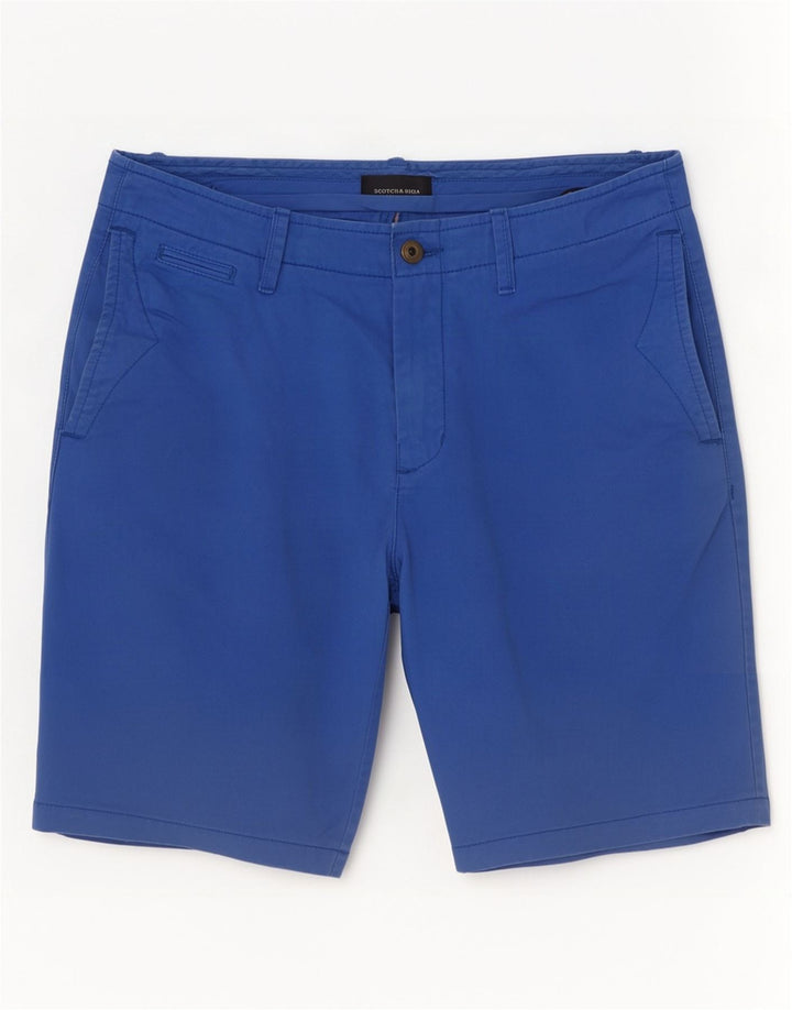 Scotch & Soda muške chino kratke hlače W30 srednje plavi pamuk