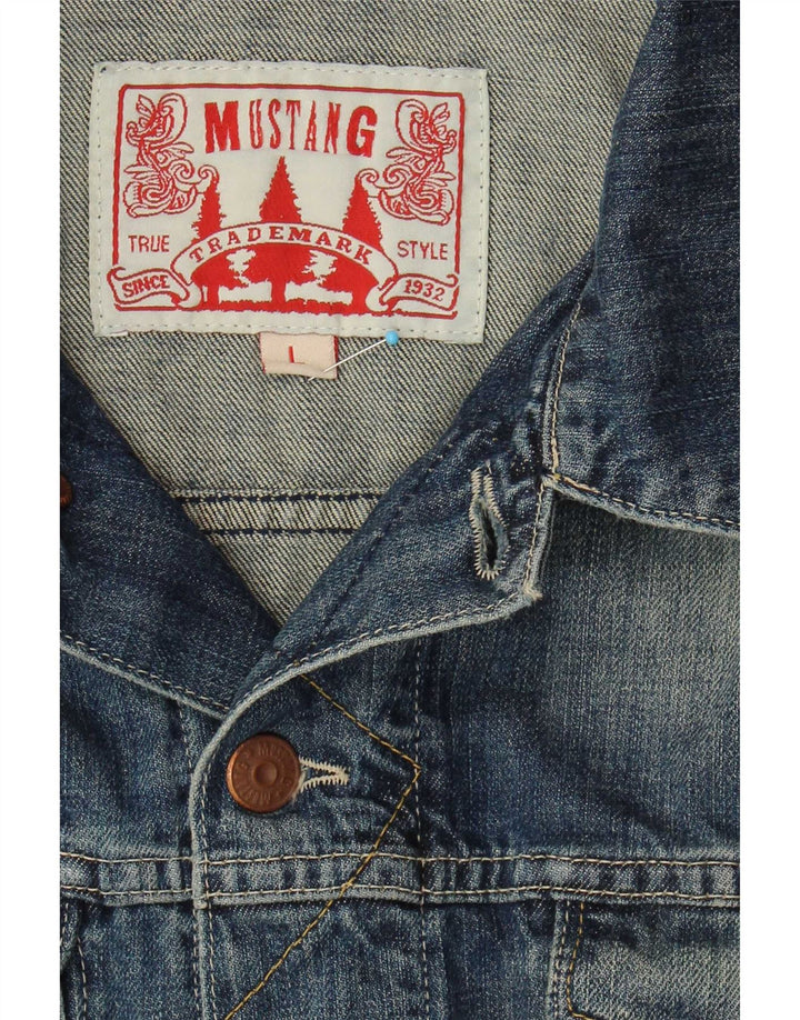 Mustang muška traper jakna UK 40 Large Blue Cotton