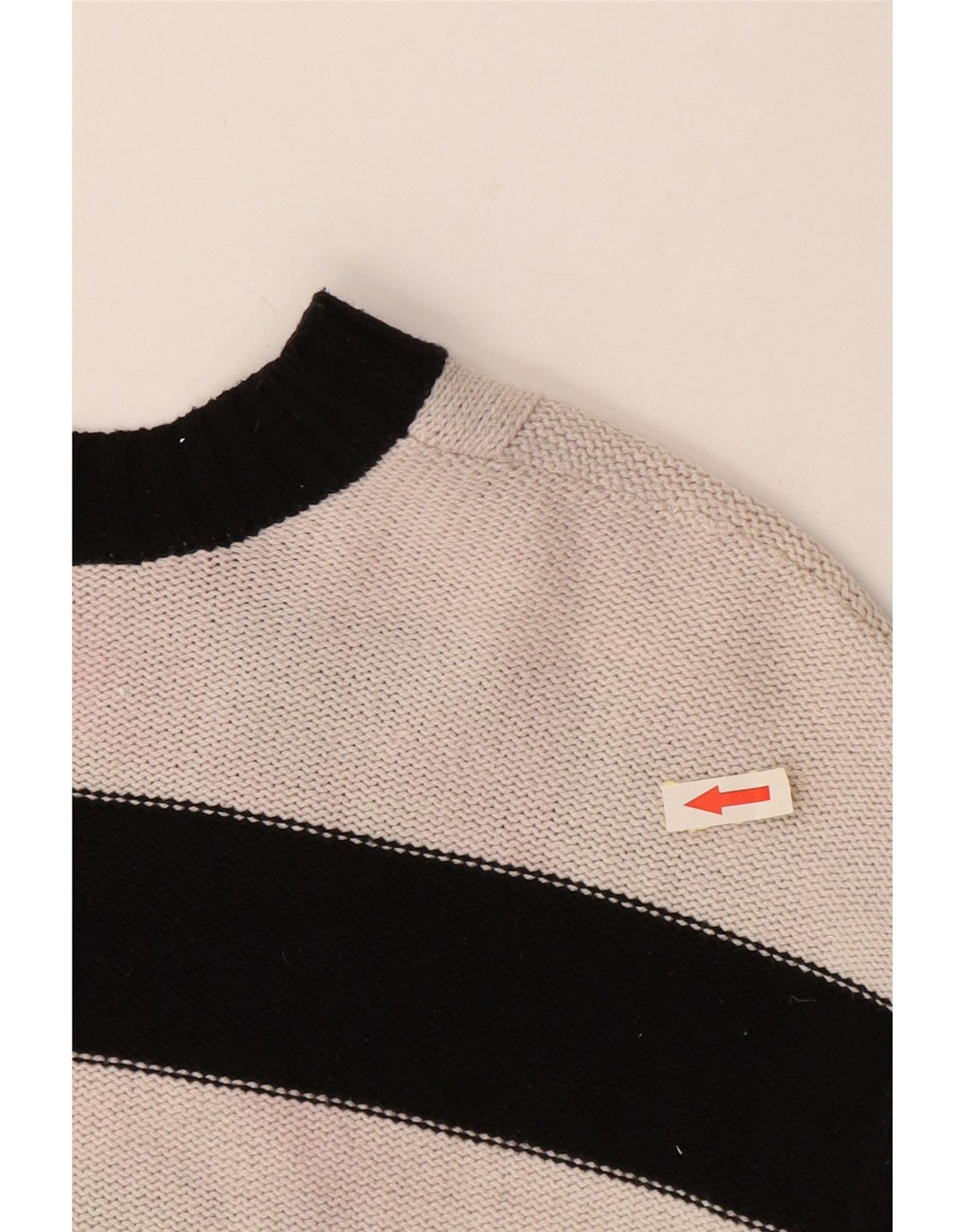 CHAPS Ženski veliki džemper s V-izrezom UK 10 Mali crni na pruge