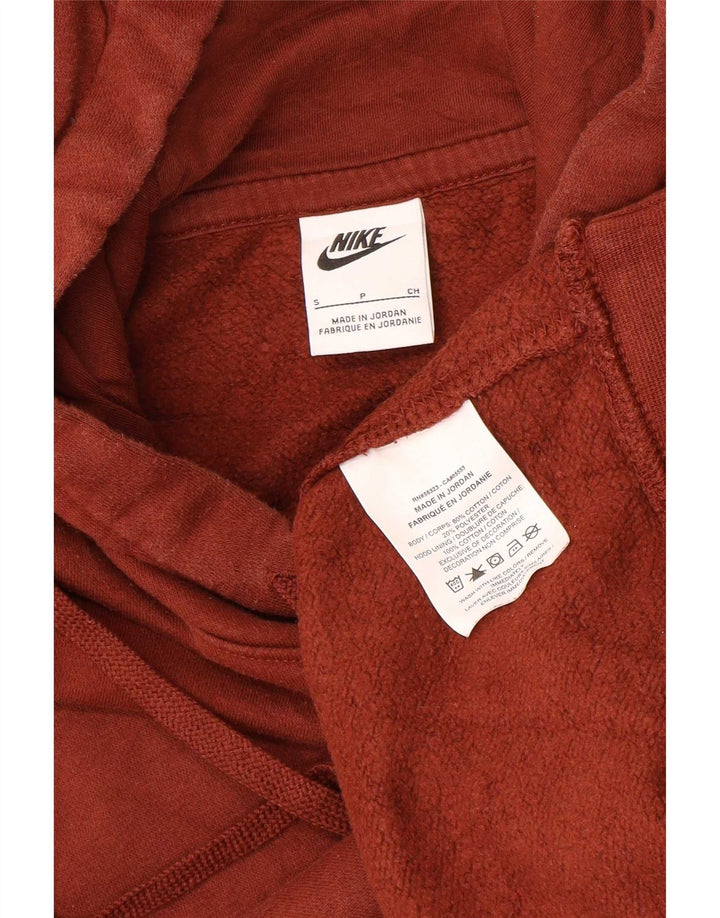 Nike Muška majica s kapuljačom Mala smeđa pamučna