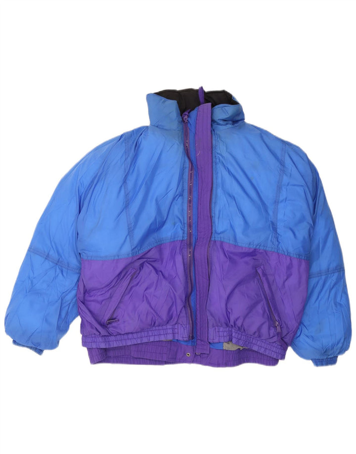 Eddie Bauer ženska prevelika podstavljena jakna s kapuljačom UK 16 velika ljubičasta
