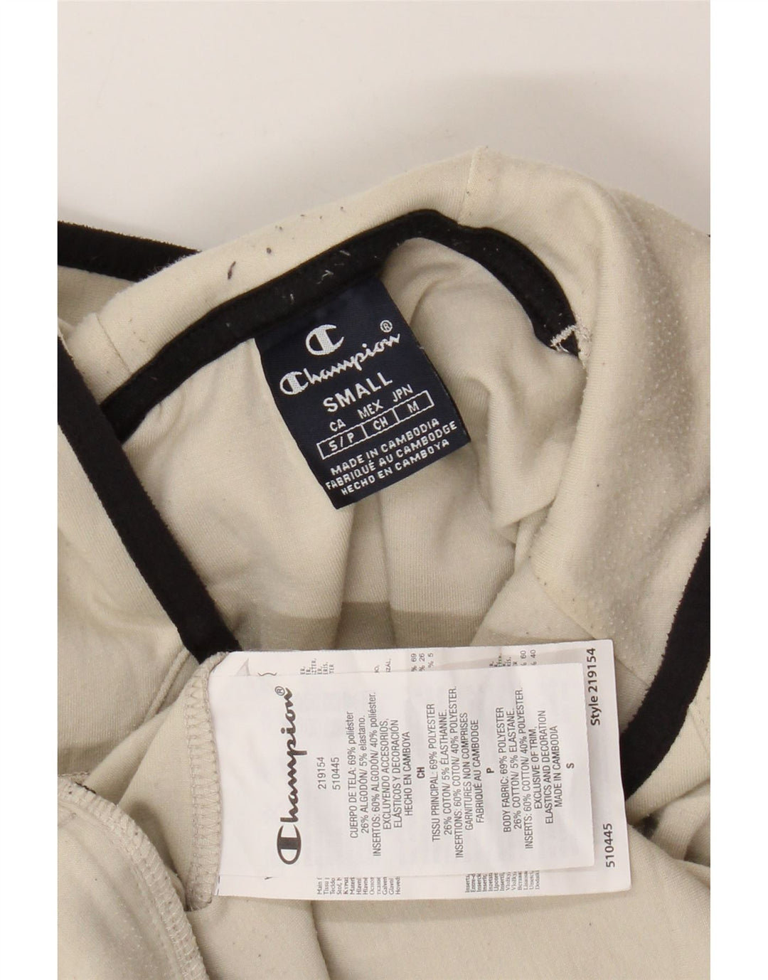 CHAMPION Muška majica s kapuljačom, mali pamuk od bijele boje