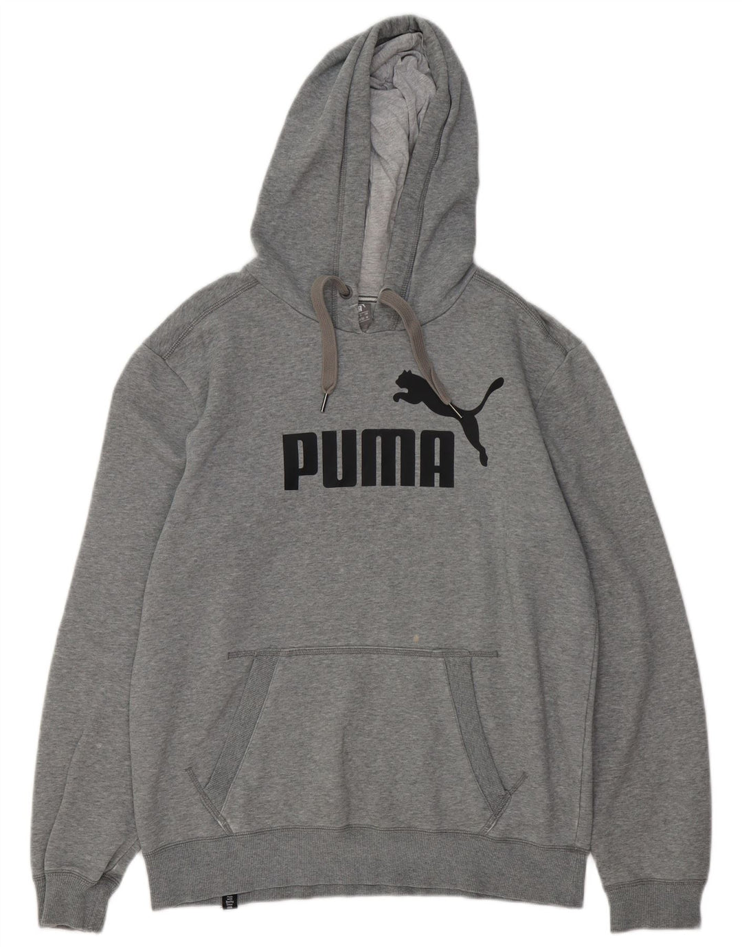 PUMA muška majica s kapuljačom s kapuljačom, srednje sivi pamuk