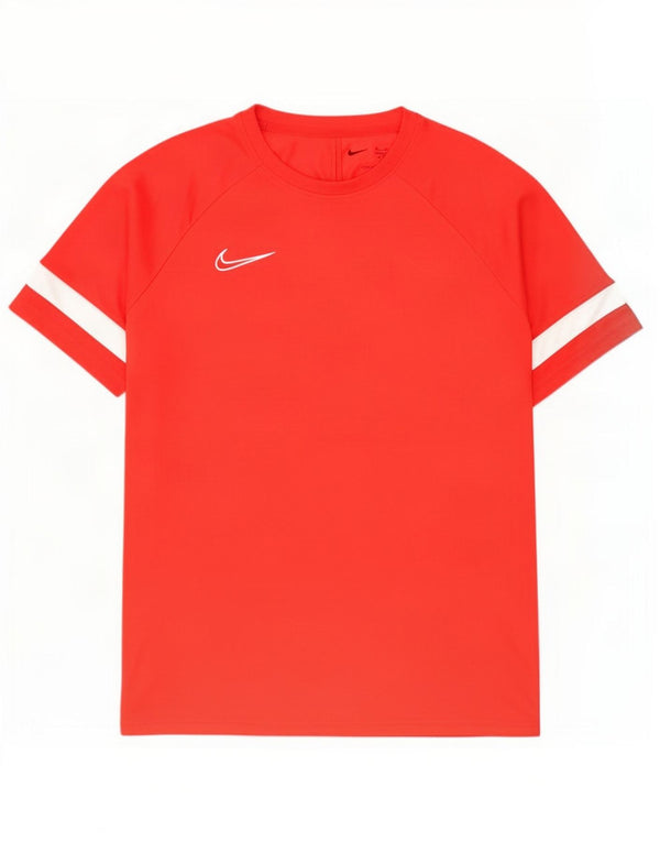 Nike Dri Fit T-Shirt Top XL Red Colourblock