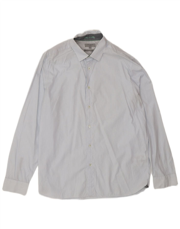 Ted Baker muška košulja veličina 5 XL pamuk s plavim prugama