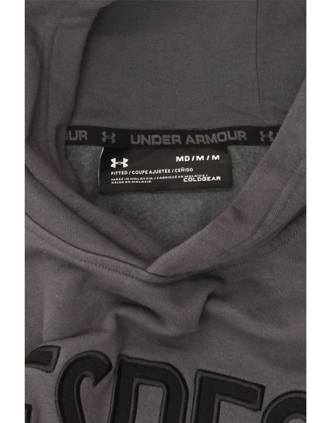 Under Armour muška majica s kapuljačom Cold Gear Graphic Srednje siva