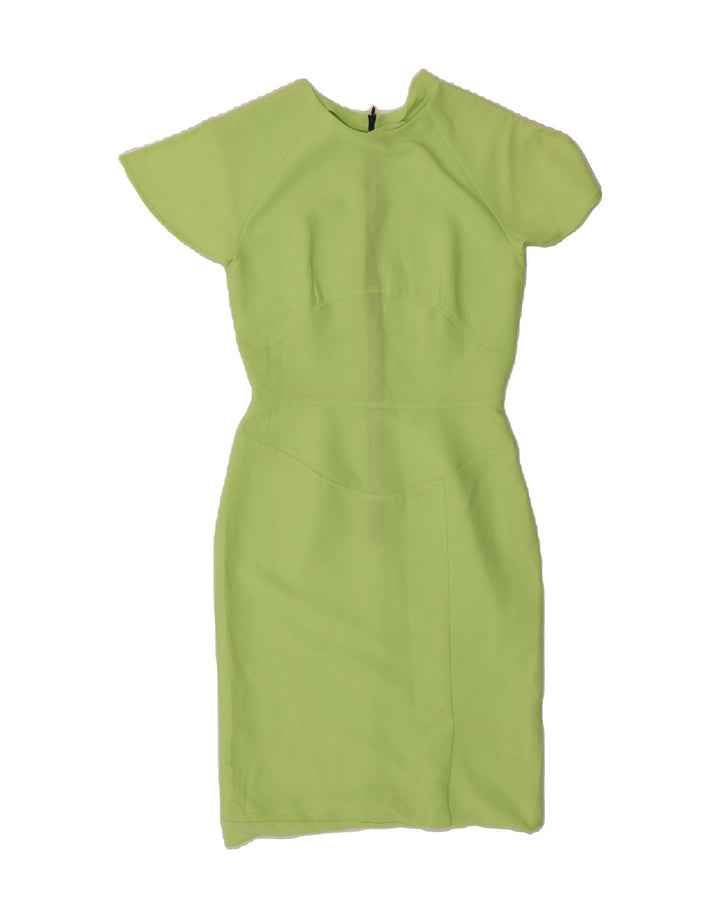 VINTAGE Womens Sheath Dress UK 8 Small Green Vintage Vintage and Second-Hand Vintage from Messina Hembry 