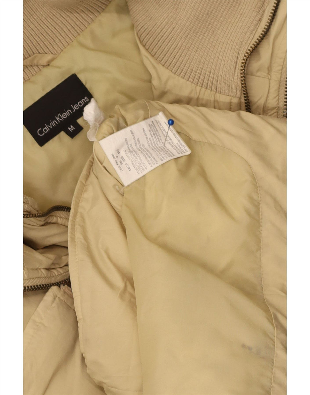 Ženska podstavljena jakna Calvin Klein Jeans UK 14 srednje bež poliester