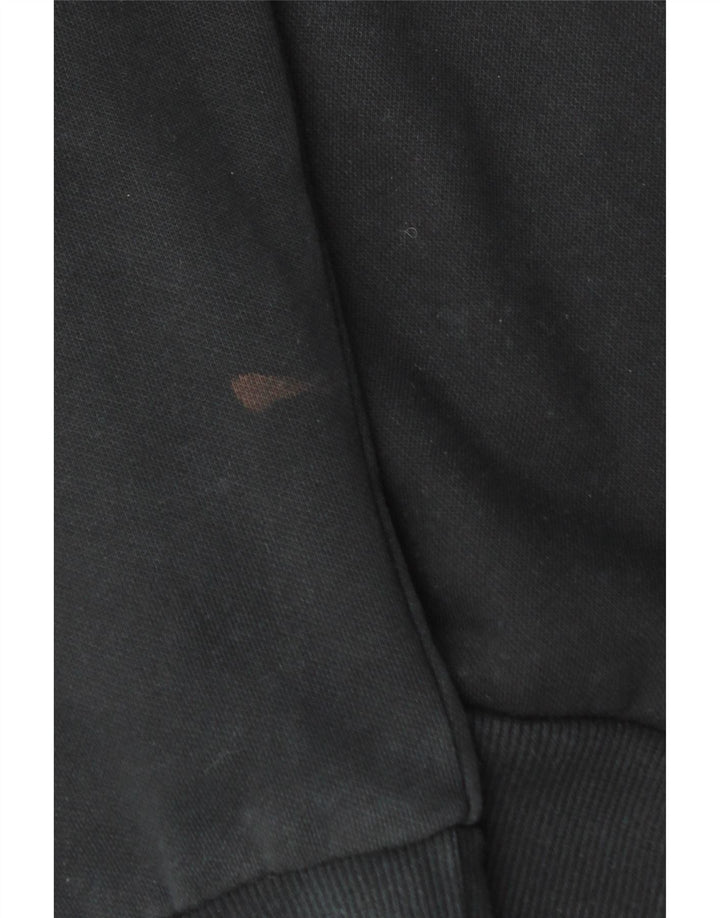 PUMA muška majica s kapuljačom srednje veličine, crni pamuk