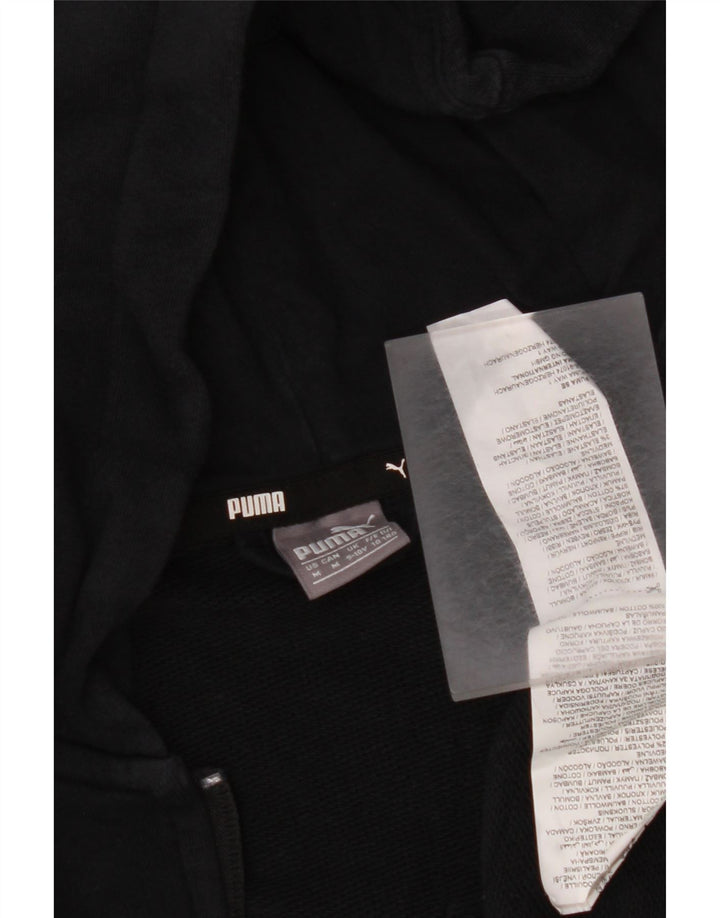 PUMA Boys Graphic Zip Hoodie pulover 9-10 Years Black Pamuk