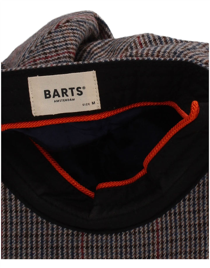 Barts ženska ravna kapa srednje siva klasična s houndstooth