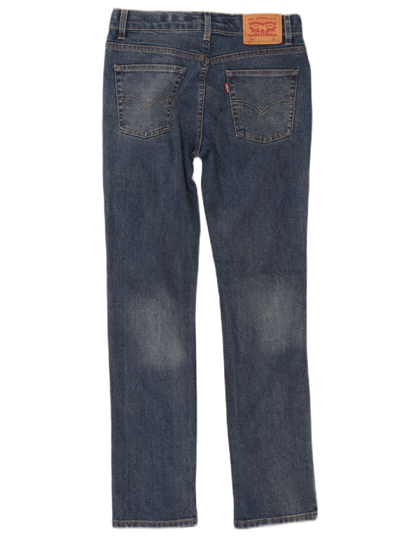 LEVI'S Girls 512 Oštećene uske traperice 13-14 godina W24 L28 Plavi pamuk