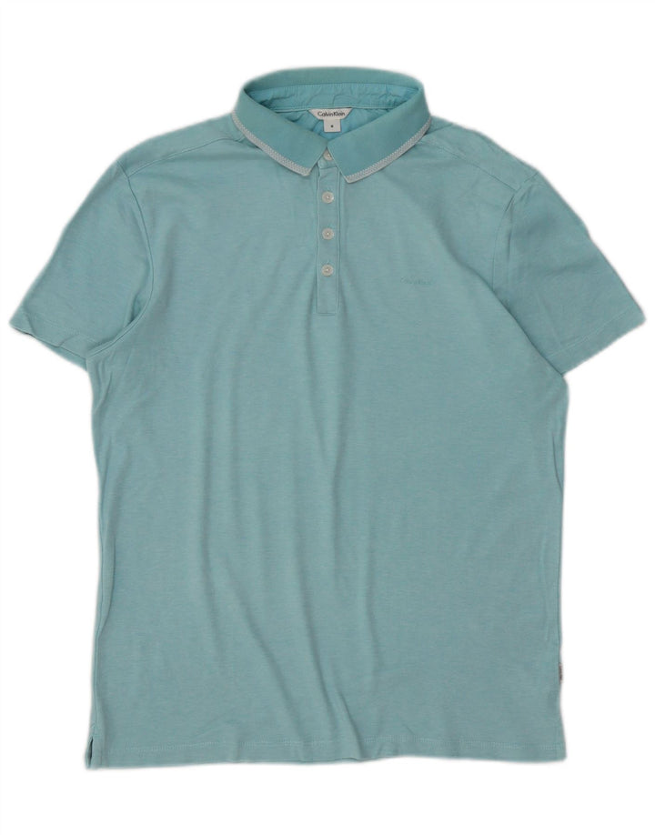 CALVIN KLEIN Muška polo majica Mala plava pamučna