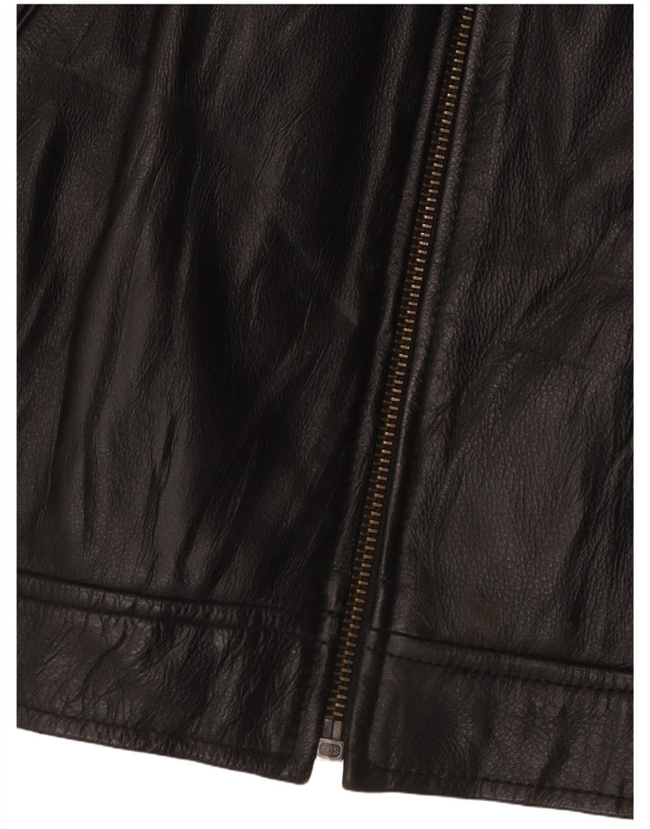 Trapper muška kožna jakna IT 50 velika crna koža