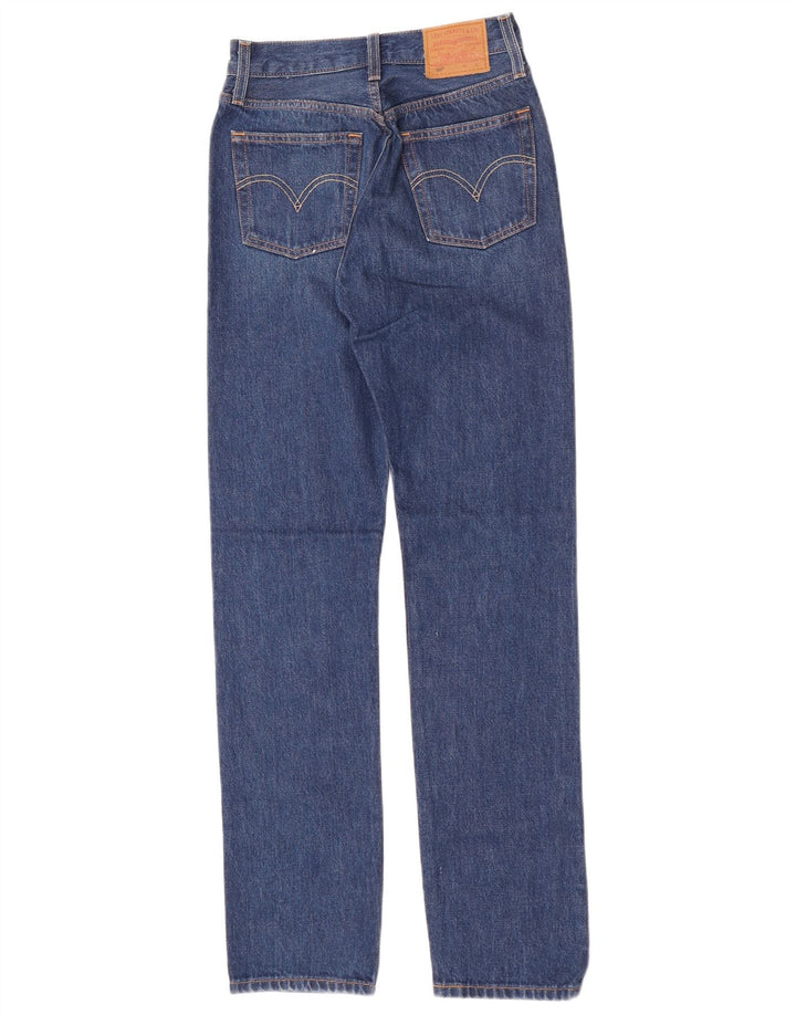 Levi's ženske 501 ravne traperice W23 L32 plavi pamuk