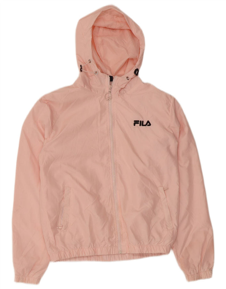 Fila velika ženska kišna jakna s kapuljačom UK 6 XS od ružičastog poliestera