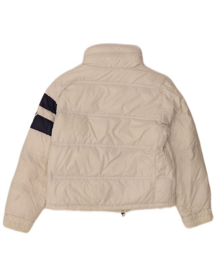 Moncler Jakna za djevojčice Graphic Podstavljena Jakna 9-10 godina bijeli poliamid u boji
